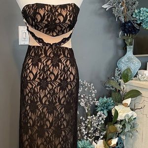 Long Lace gown! Used once. Size small but stretchy material. Very comfortable!